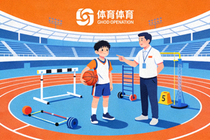 体育研学服务图标，展示青少年在体育场馆学习